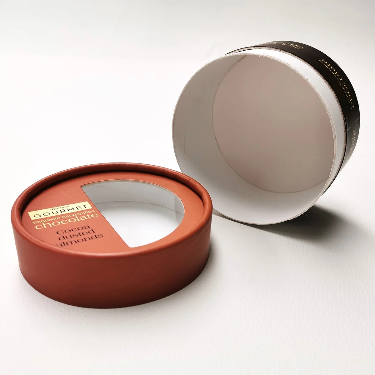 Custom Round Cylinder Gift Box Round Cardboard Food Grade Paper Tube Box For Candy Packaging