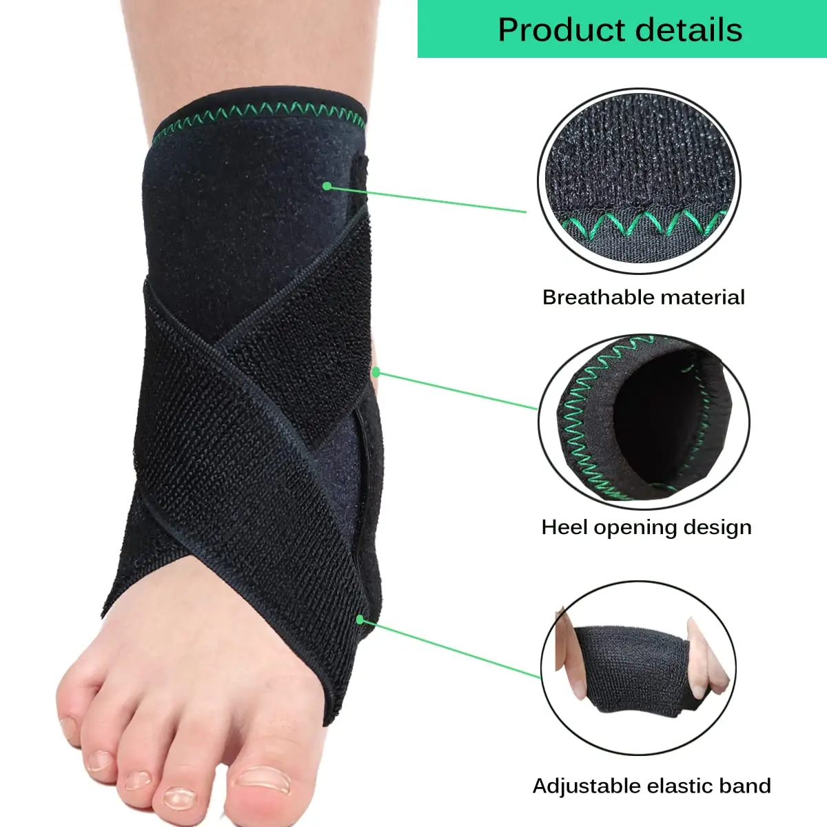 Medical Ankle Brace - Stirrup Ankle Splint - Adjustable Rigid ...