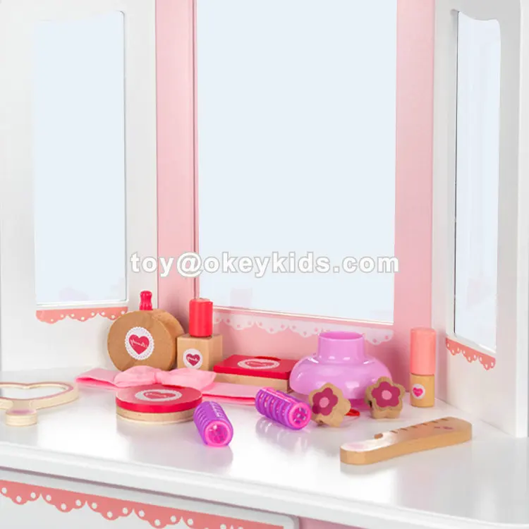 New Released Pretend Play Wooden Toy Makeup Set For Girls W08h135 Buy