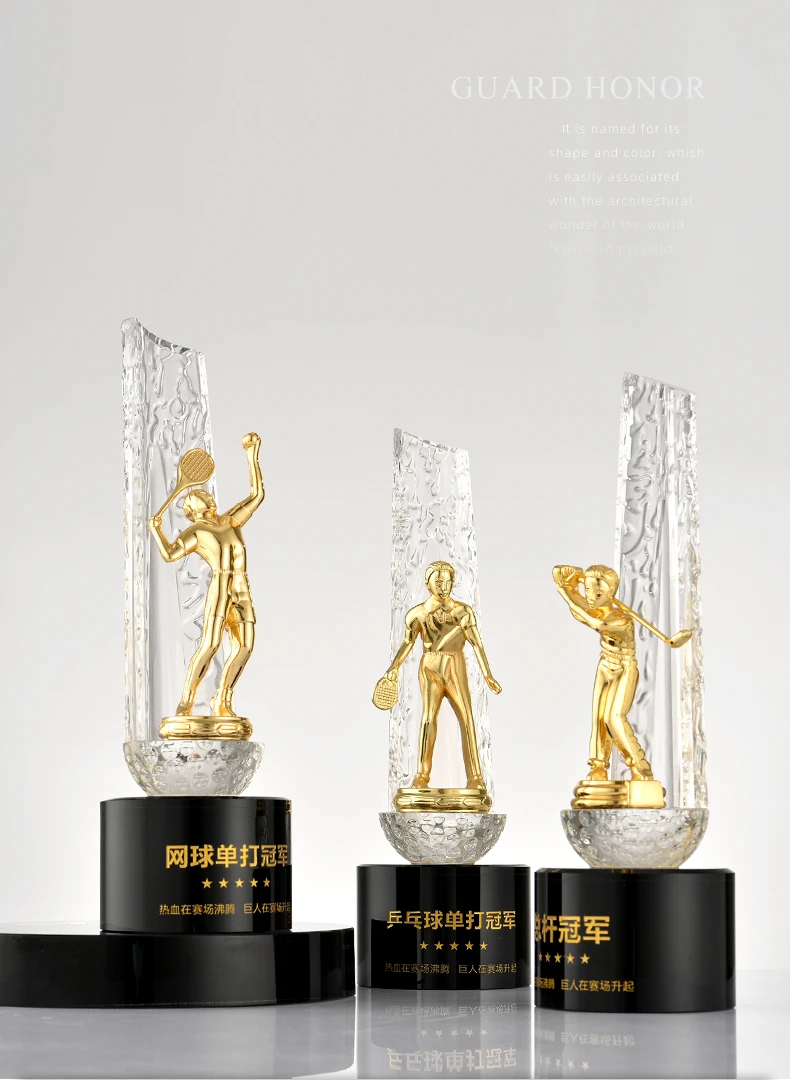 product sport trophies for soccer  basketball riding swimming judo crystal awards for souvenir-36