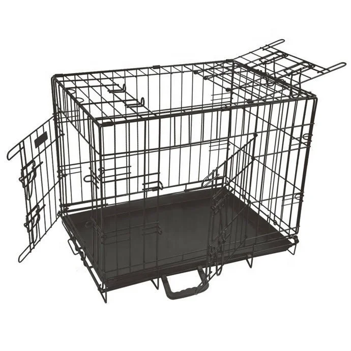 open dog cage