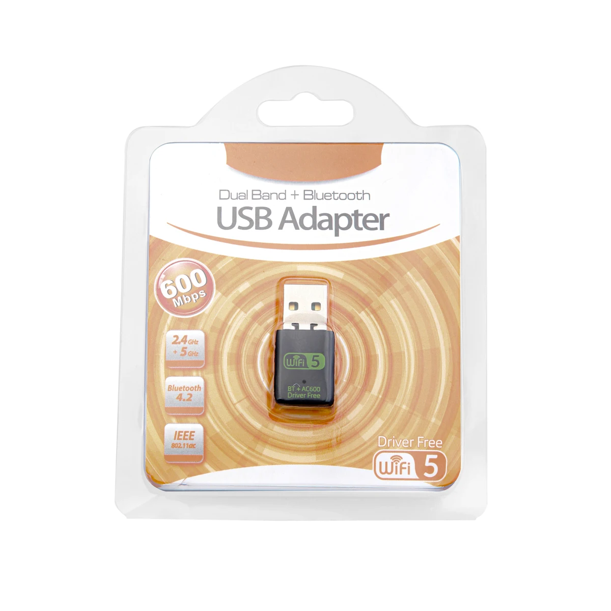 Adaptateur 2en1 USB pour WiFi et Bluetooth-5