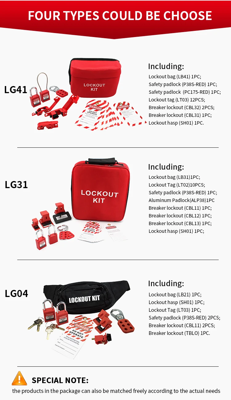 Electrical Lockout Devices Industrial Portable Safety Lockout Tagout ...