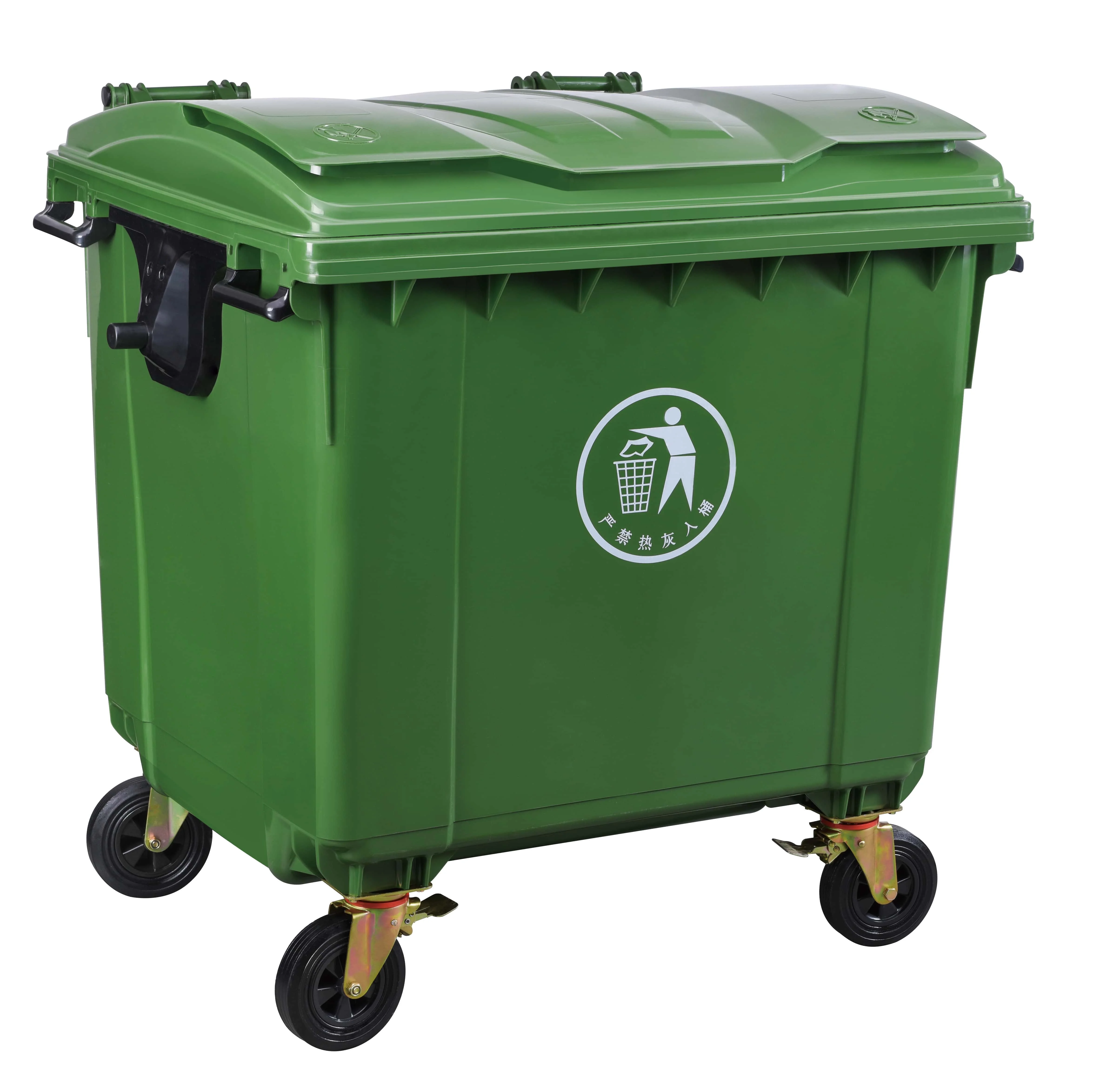 Зеленая мусорка. Мусорный контейнер МКТ-240. Мусорный контейнер 660 литров. En 840-2 мусорный контейнер.