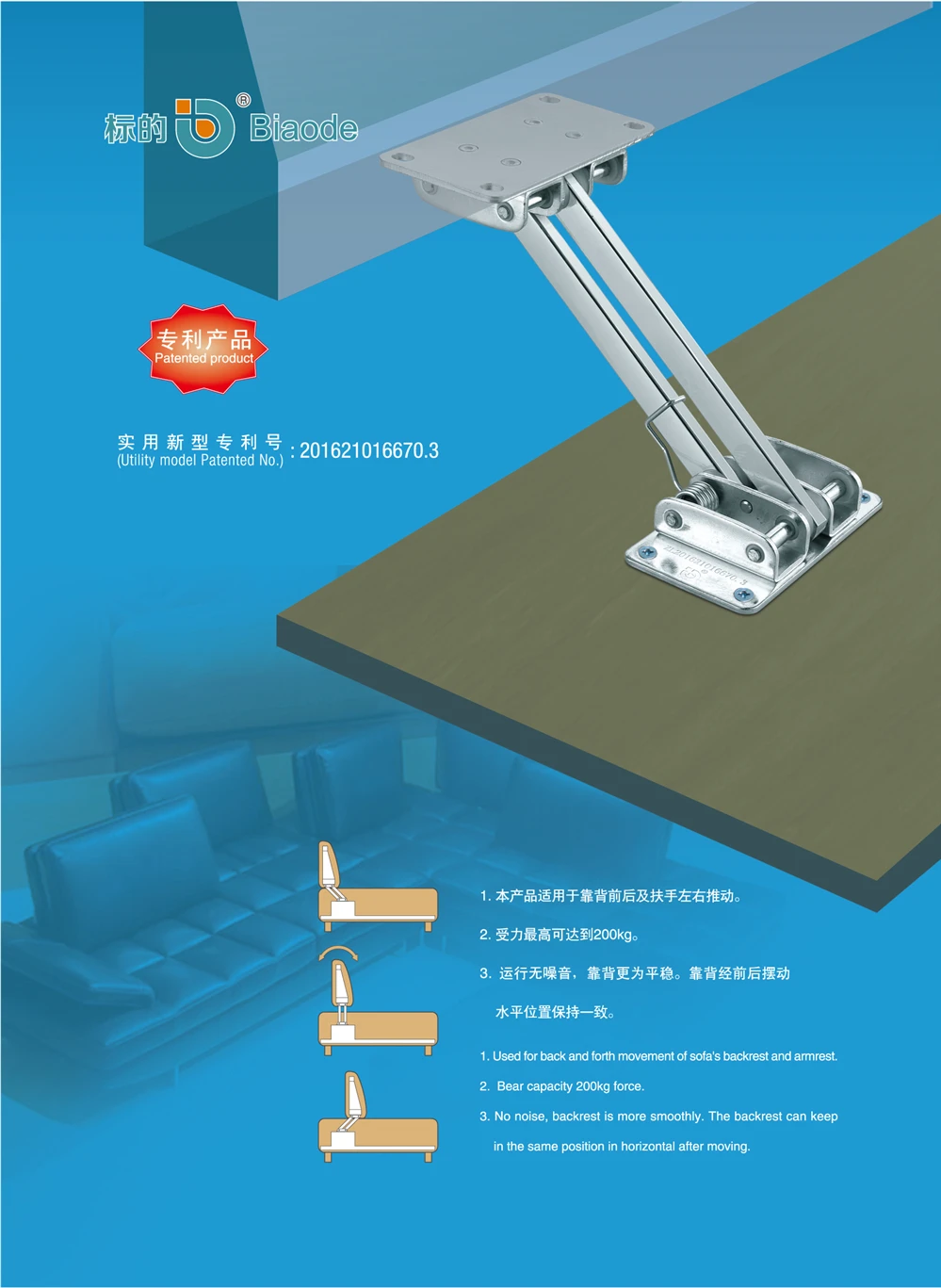 Zinc Plated Sofa Backrest Adjustable Bed Hinge Bracket Mechanism Buy Recliner Sofa Bed