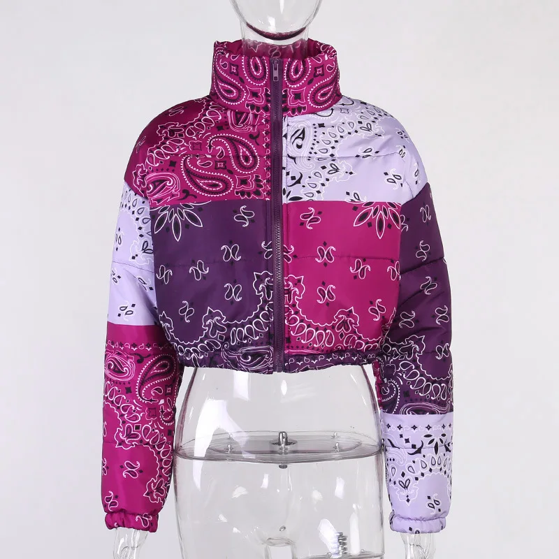 threadbare cropped puffer jacket