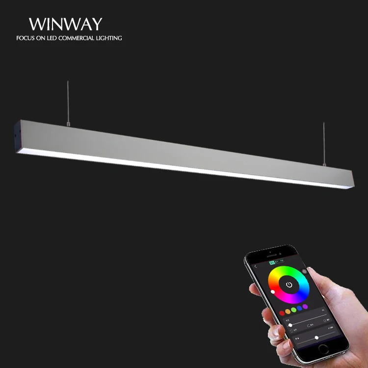 high lumens Modern design RGB color smart App bluetooth control slim led linear light