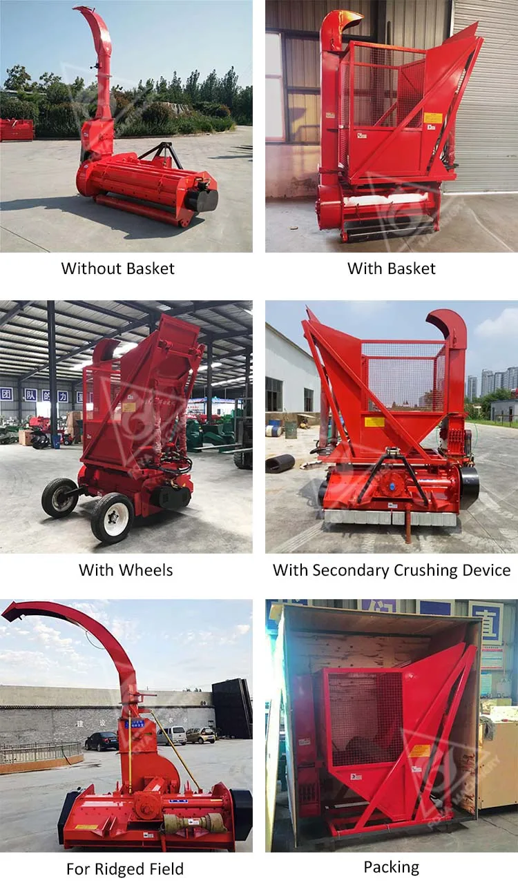 farm tractor mounted corn straw crusher corn silage harvester
