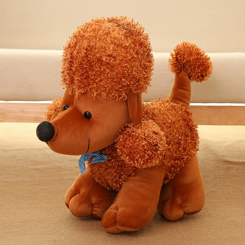 25cm fluffy hugging cute poodle stuffed toy dog plush teddy dog