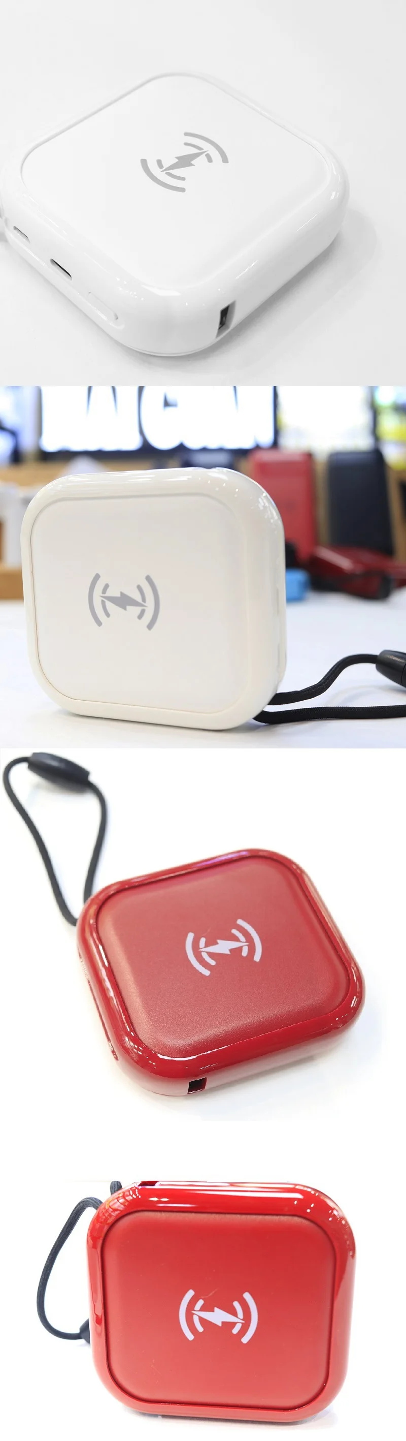 slim wireless power bank 10000mah mini outdoor portable powerbank for sports 10000mah wireless charging - ANKUX.COM