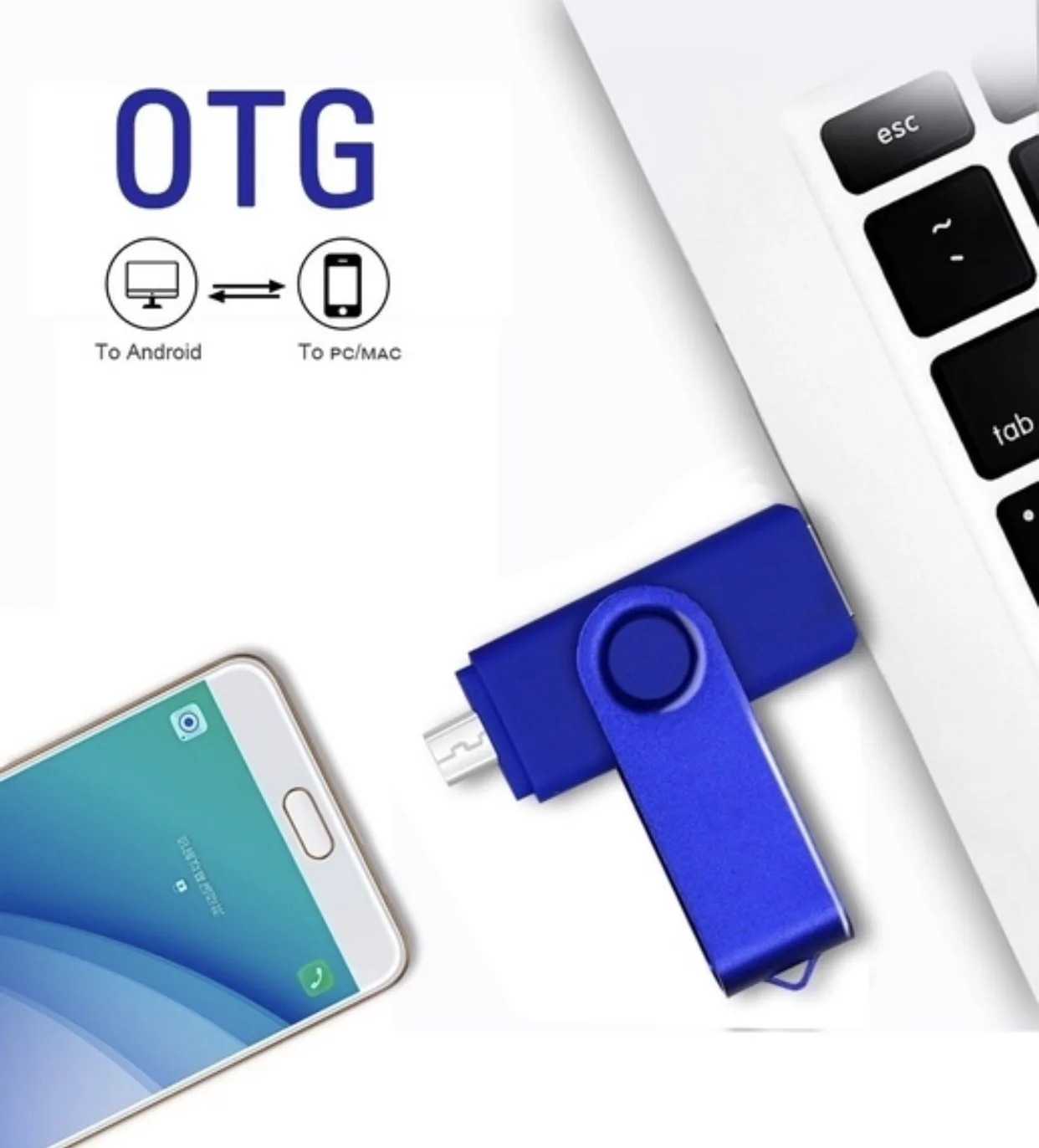 Factory wholesale OTG 4GB 8GB 16GB 32GB 64GB OTG 2-in-1 support USB flash drive USB flash drive OTG - ANKUX.COM