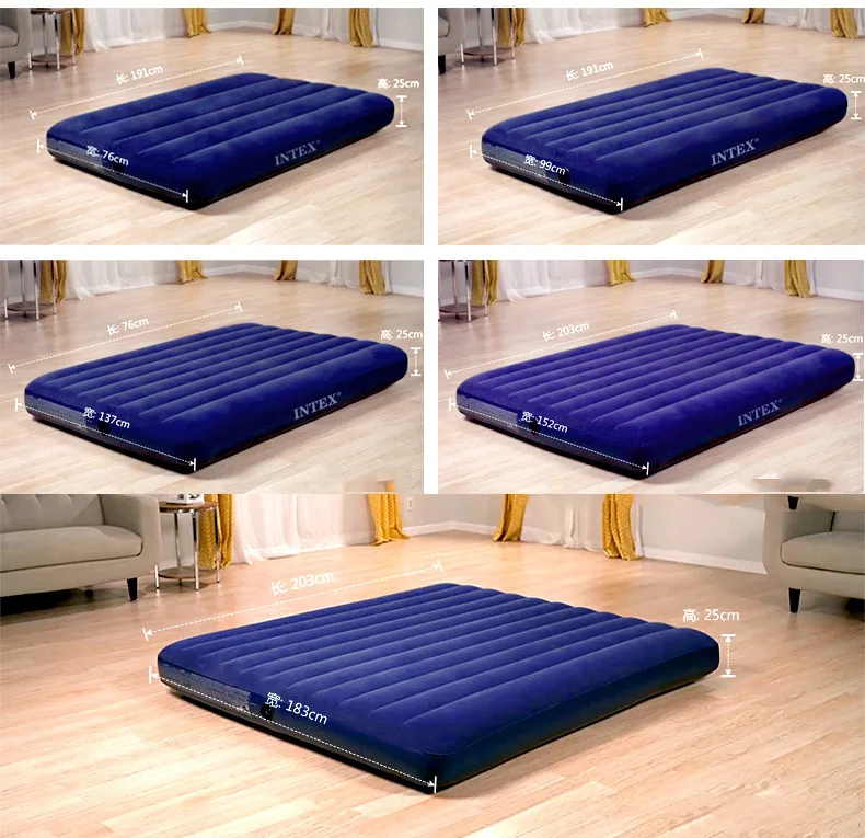 Inflatable mattresses play floor artifact moistureproof thickened portable lazy bed single play floor artifact household 137*191*25cm 