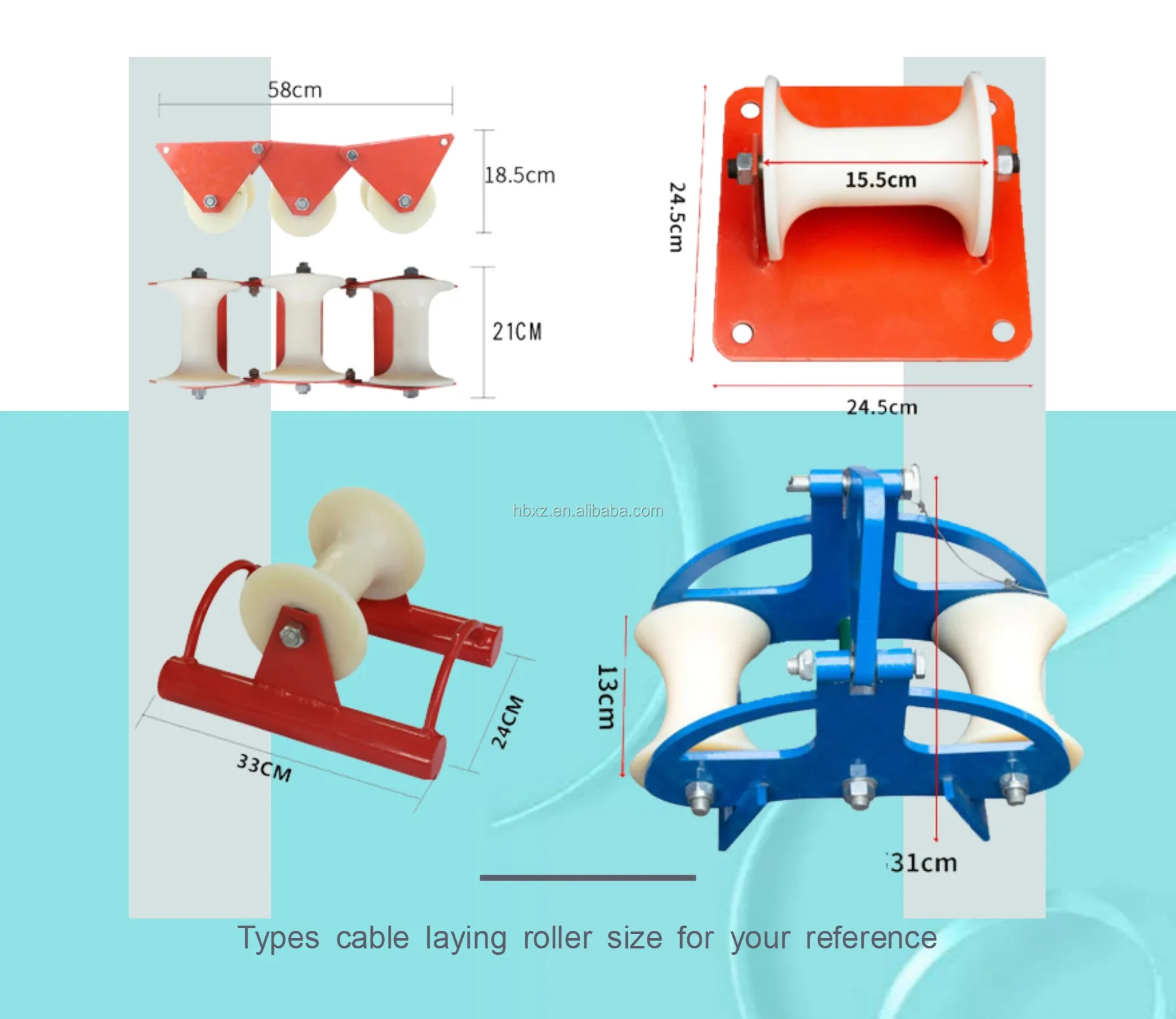 Wire Rope Fiber Optic Sheaves Underground Cable Laying Roller Corner