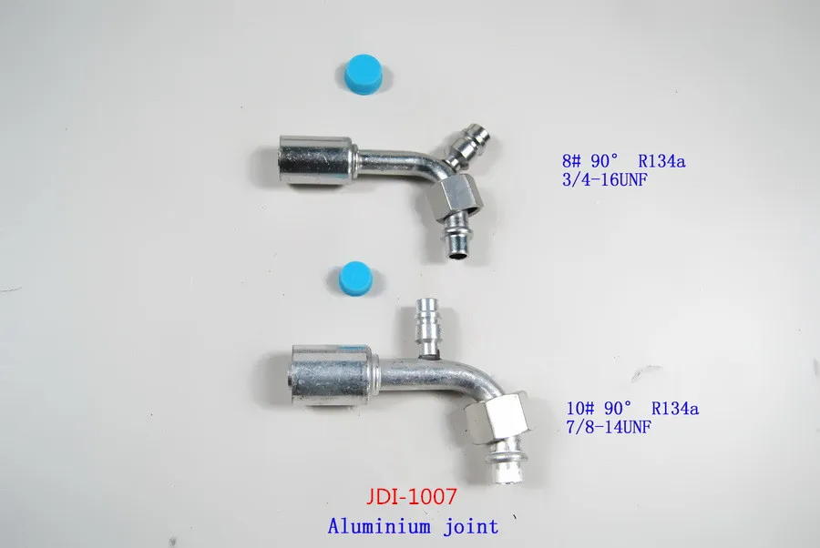 Straight 45 90 Degree Female Male Aluminium Car Hydraulic Ac Hose