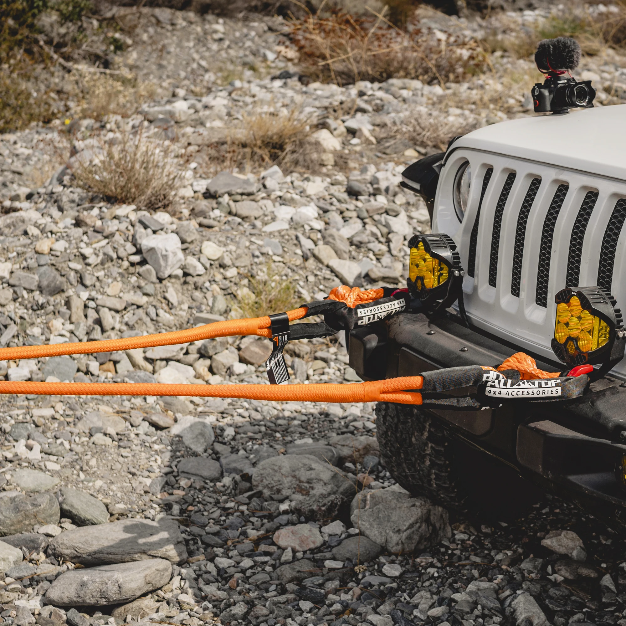 4x4 Off Road Vehicle Elastic Nylon Towing Rope Car Kinetic Recovery ...