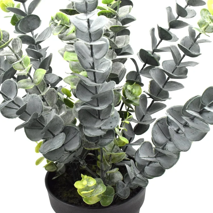 Artificial Eucalyptus Faux Plant Eucalyptus With Plastic Planter Potted