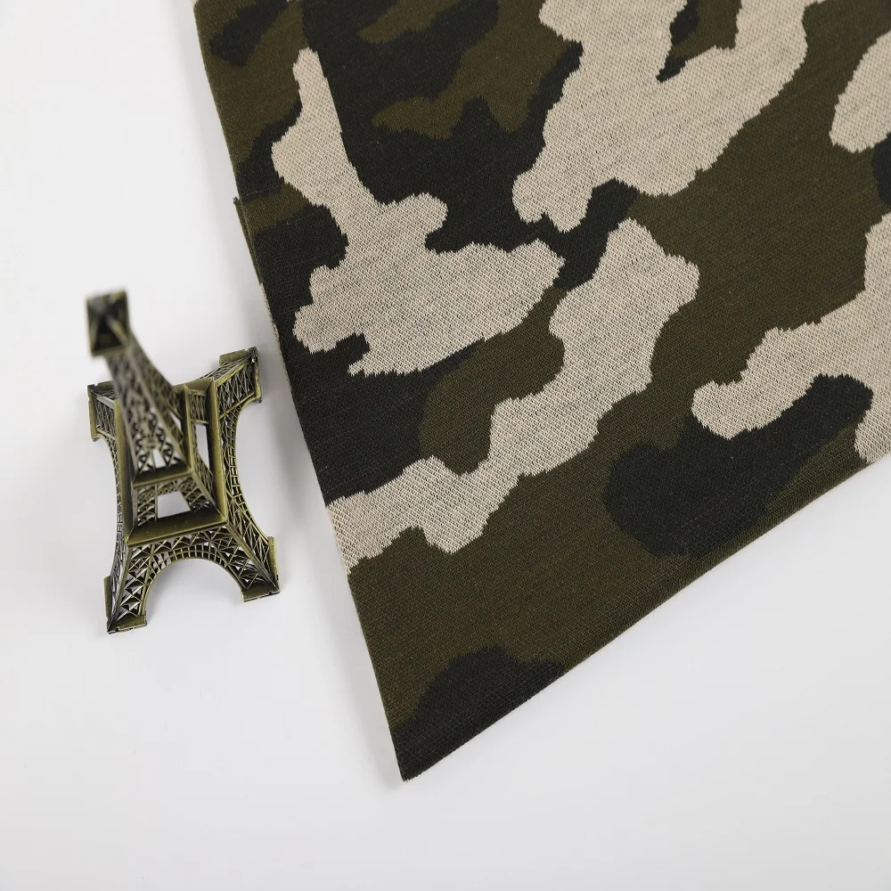 Jacquard printed 98% POLYESTER 2%SPANDEX camouflage fabric for military uniform