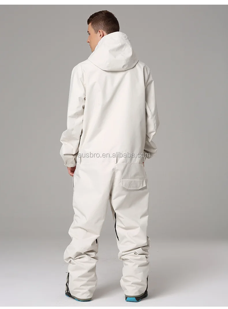 mens white snow suit