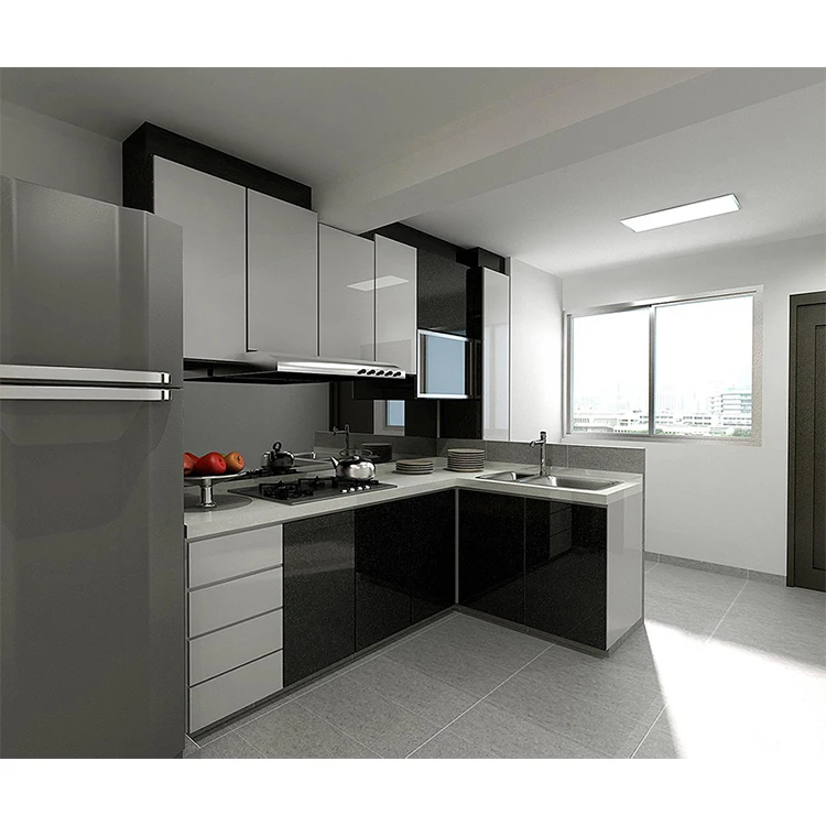 Tip On Modern Anti Scratch Grey Acrylic Kitchen Cabinet Designs View Acrylic Kitchen Cabinet Lingyin Product Details From Guangzhou Lingyin Construction Materials Ltd On Alibaba Com