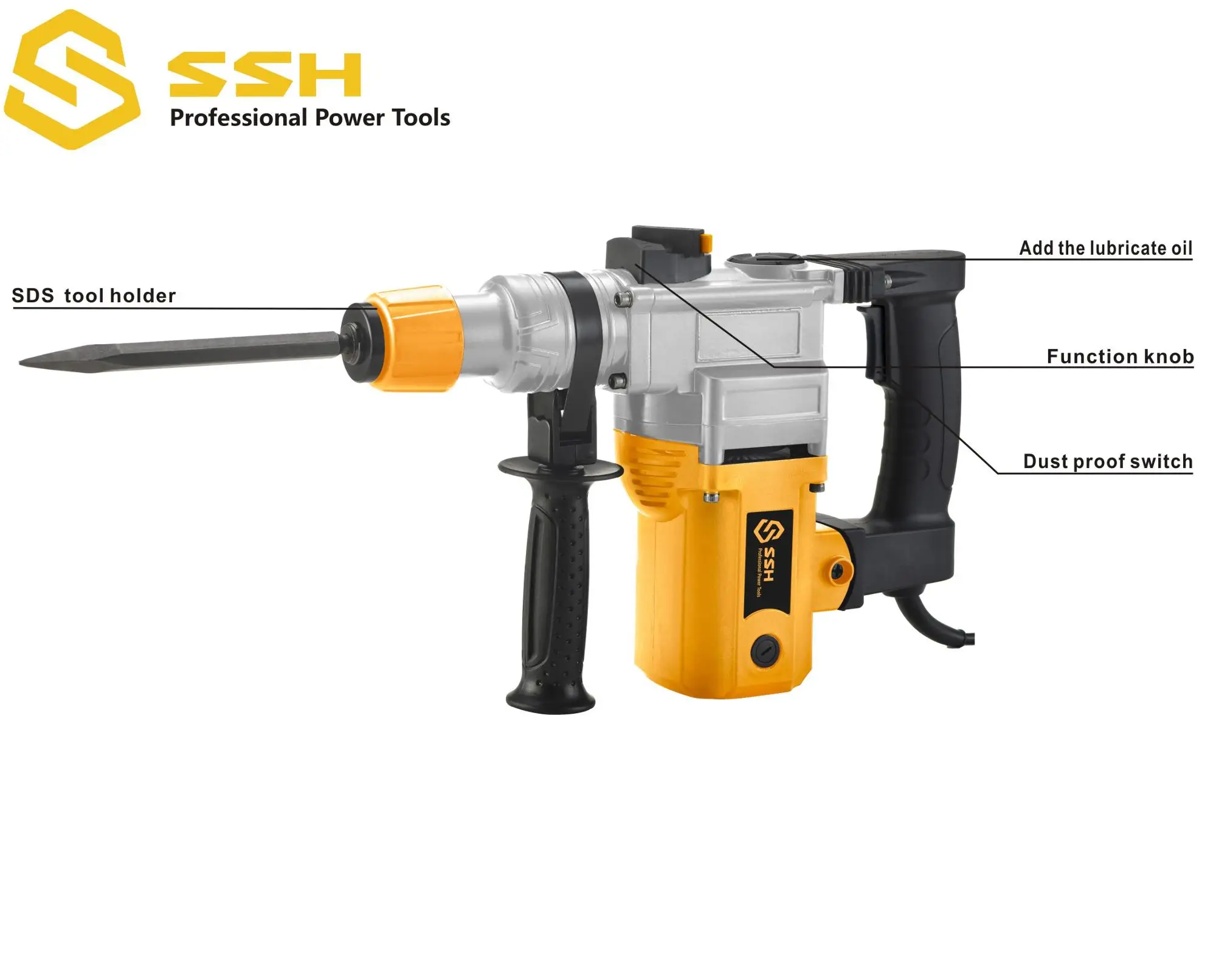 Sds Plus Pneumatic Rotary Hammer Drill 