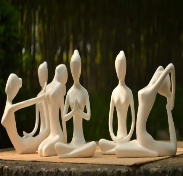 印度瑜伽雕像陶瓷女孩雕像