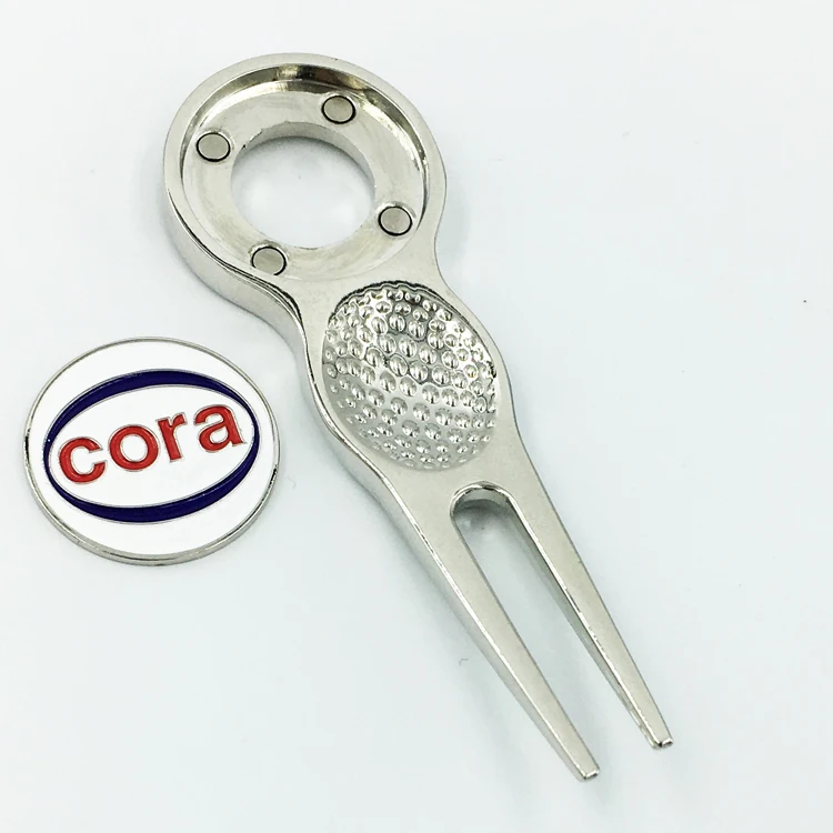 Hot Sale Golf Divot Repair Tool With Ball Marker manufacture