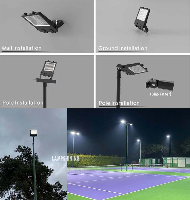New design IP66 IK10 5 years warranty Indoor and Outdoor Stadium 100W LED FLood Light for basketball, badminton, tennis courts