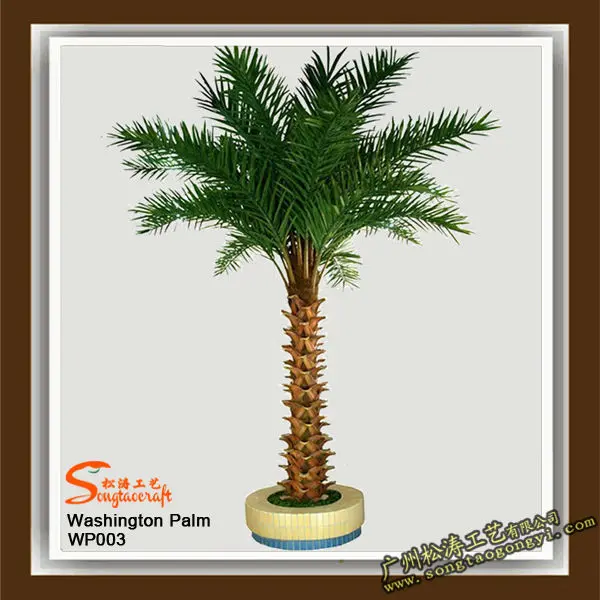 Artificial Washingtonia Palm Tree With Real Bark And Fake Leaves Buy