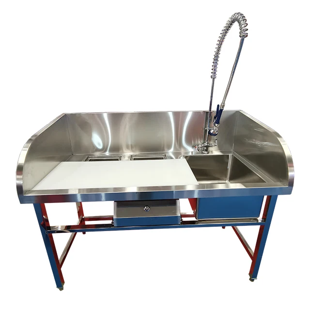 Wholesale 304 Stainless Steel Kitchen Sink Work Table Fish Processing