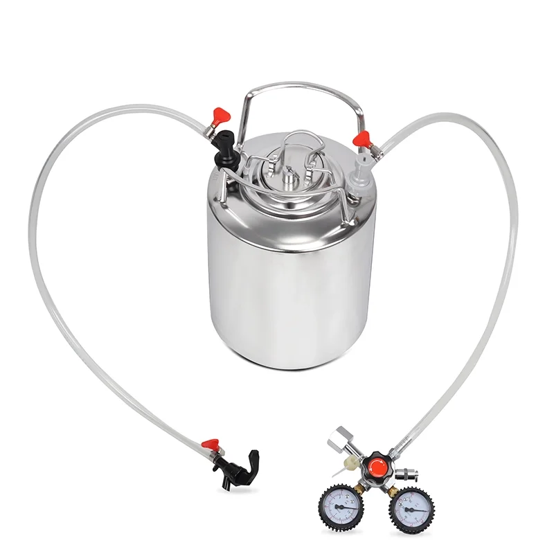 Homebrew Sus 304 2.5 Gallon 10l Cornelius Beer Keg Set With Co2