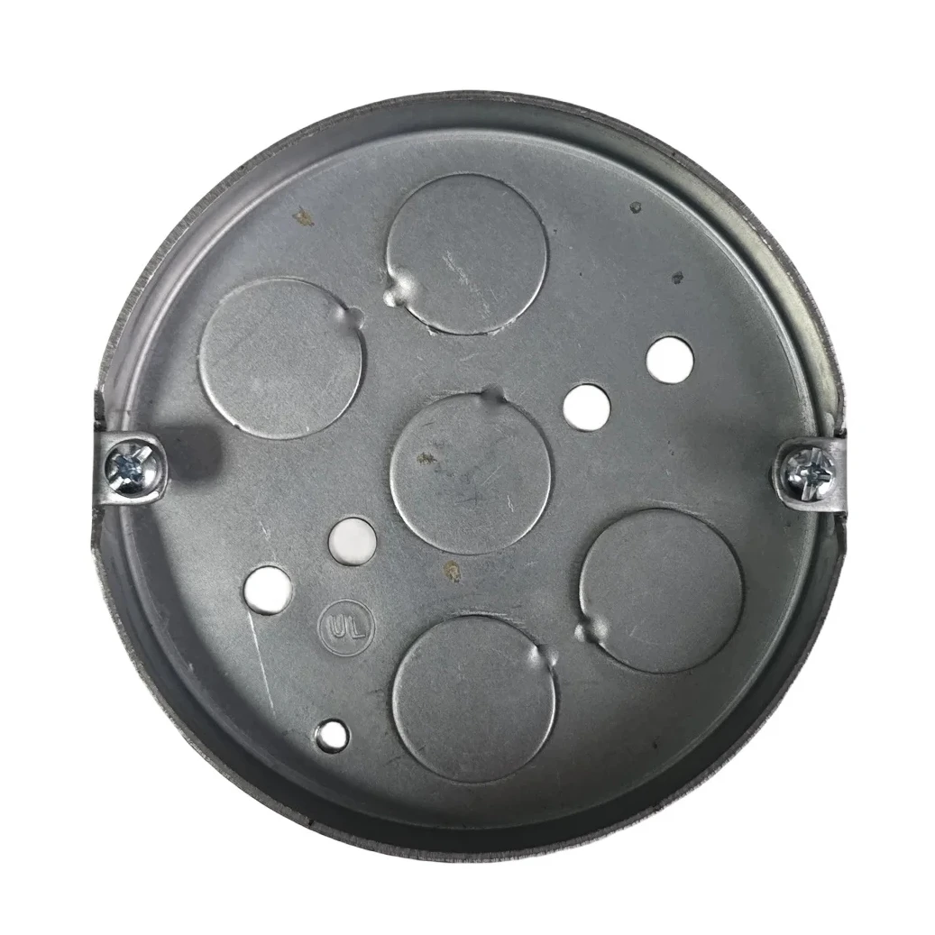 4" Galvanized Steel Shallow Round Ceiling Pan 1/2" Deep Drawn Type For