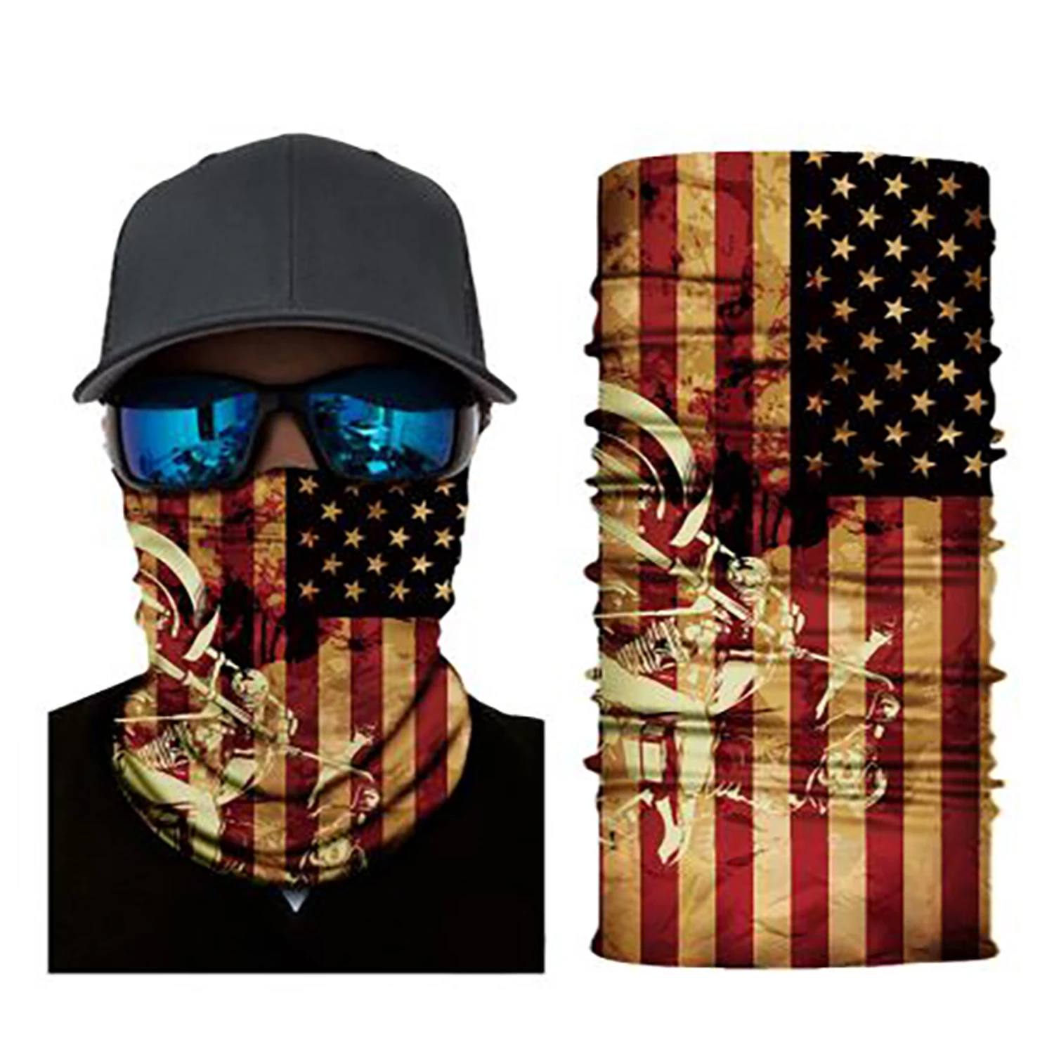 Classic Design Red Black White Solid Color Custom Buffs Paisley Bandana ...