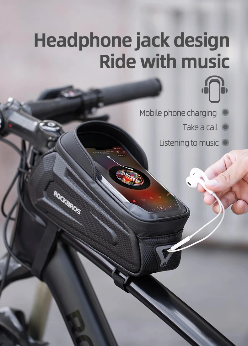 touch screen bike bag