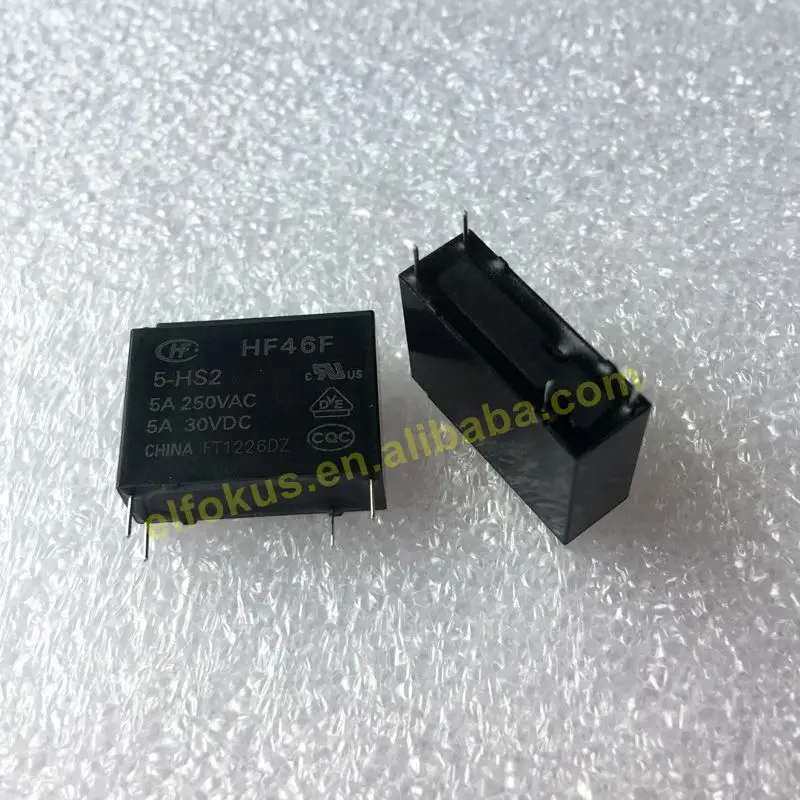 Hongfa Relay HF46F-5-HS2 4PIN G5T-1A-5VDC Replacement New