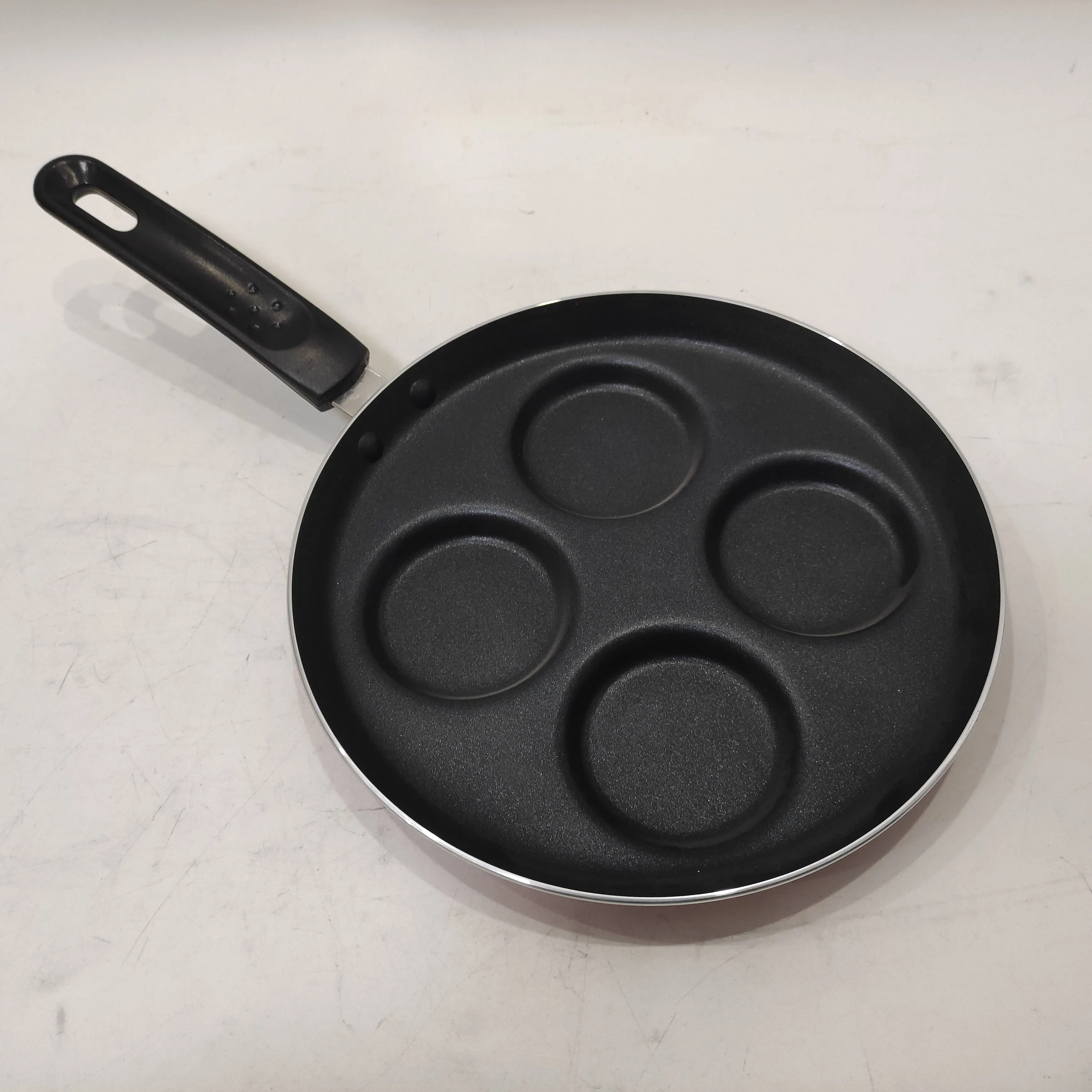 Pressed 20cm 4 Hole Spiral Bottom Omelet Pans Nonstick Frying Pan Buy 4 Hole Nonstick Frying