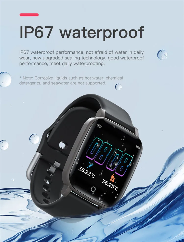 smartwatch with body temperature sensor