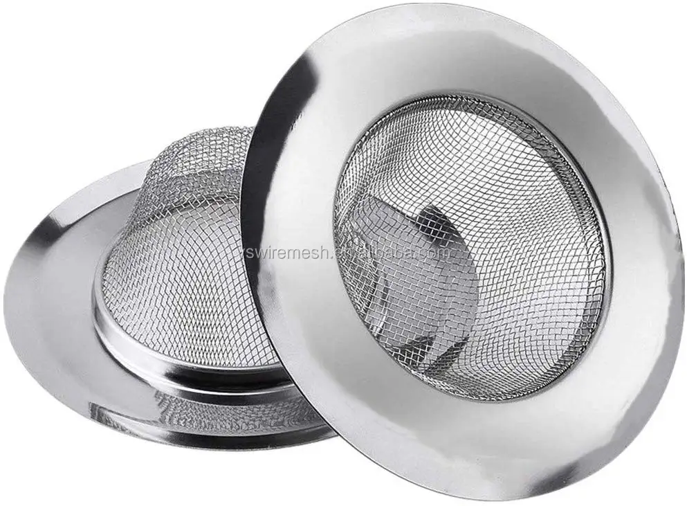 Mesh Drain Strainer Stainless Steel 4.5 Inch Ys Modern Polished Over