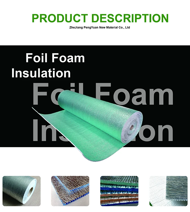 Aluminum foil thermal insulation foam roll