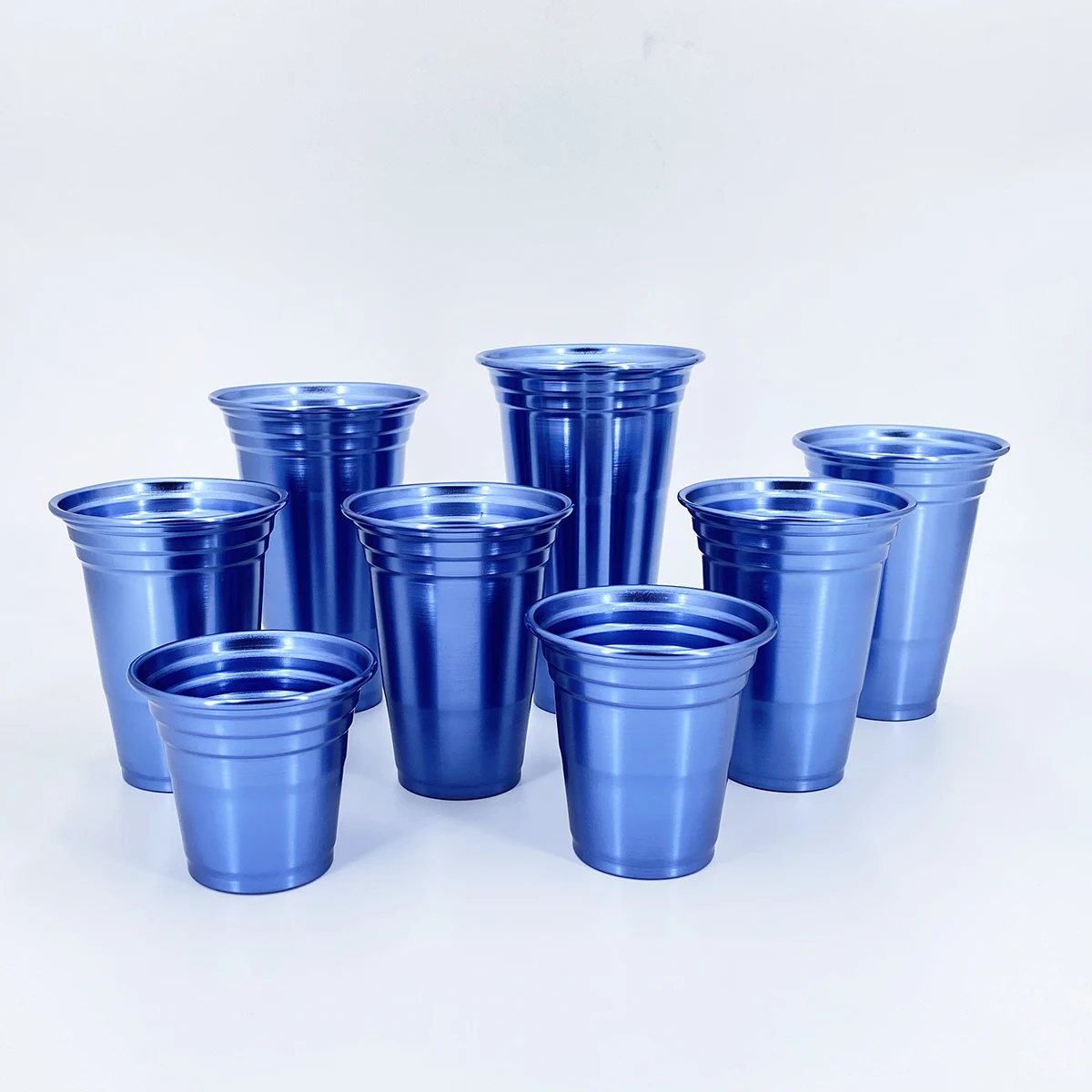 Custom Color Promotional Party Aluminum Drinking Cup Beer Metal Tumbler