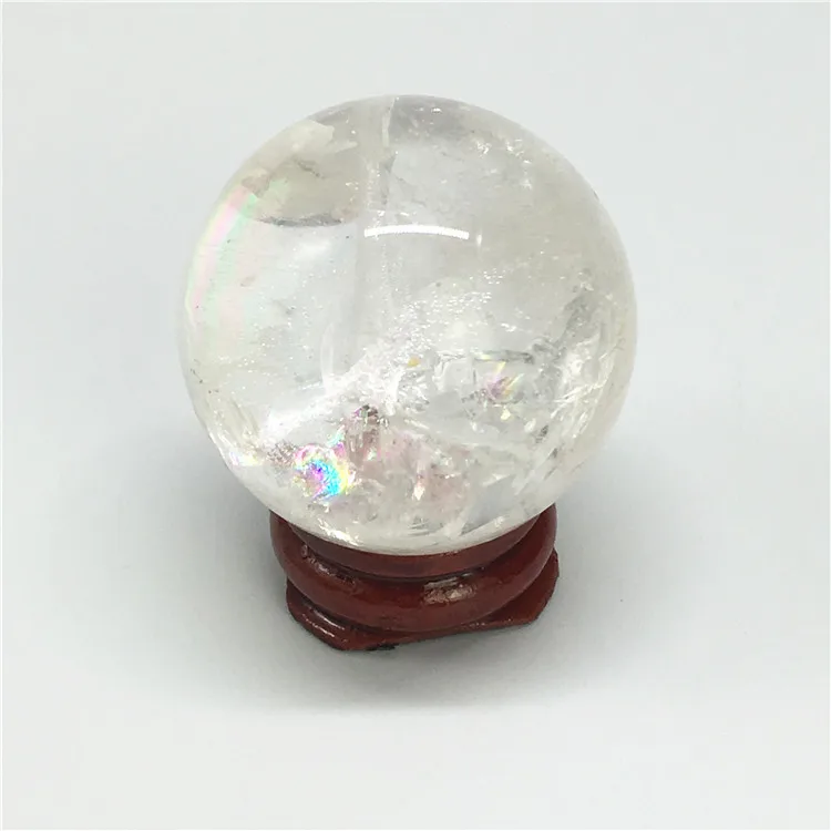 Wholesale Natural Rock Crystal Sphere Ball 40mm Clear Quartz Decorative