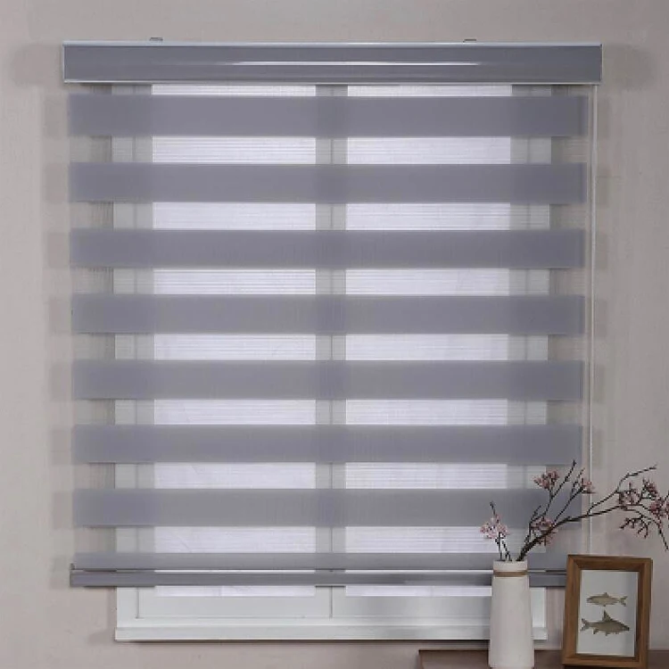 Motorized luxury home decor zebra window blind for the living room