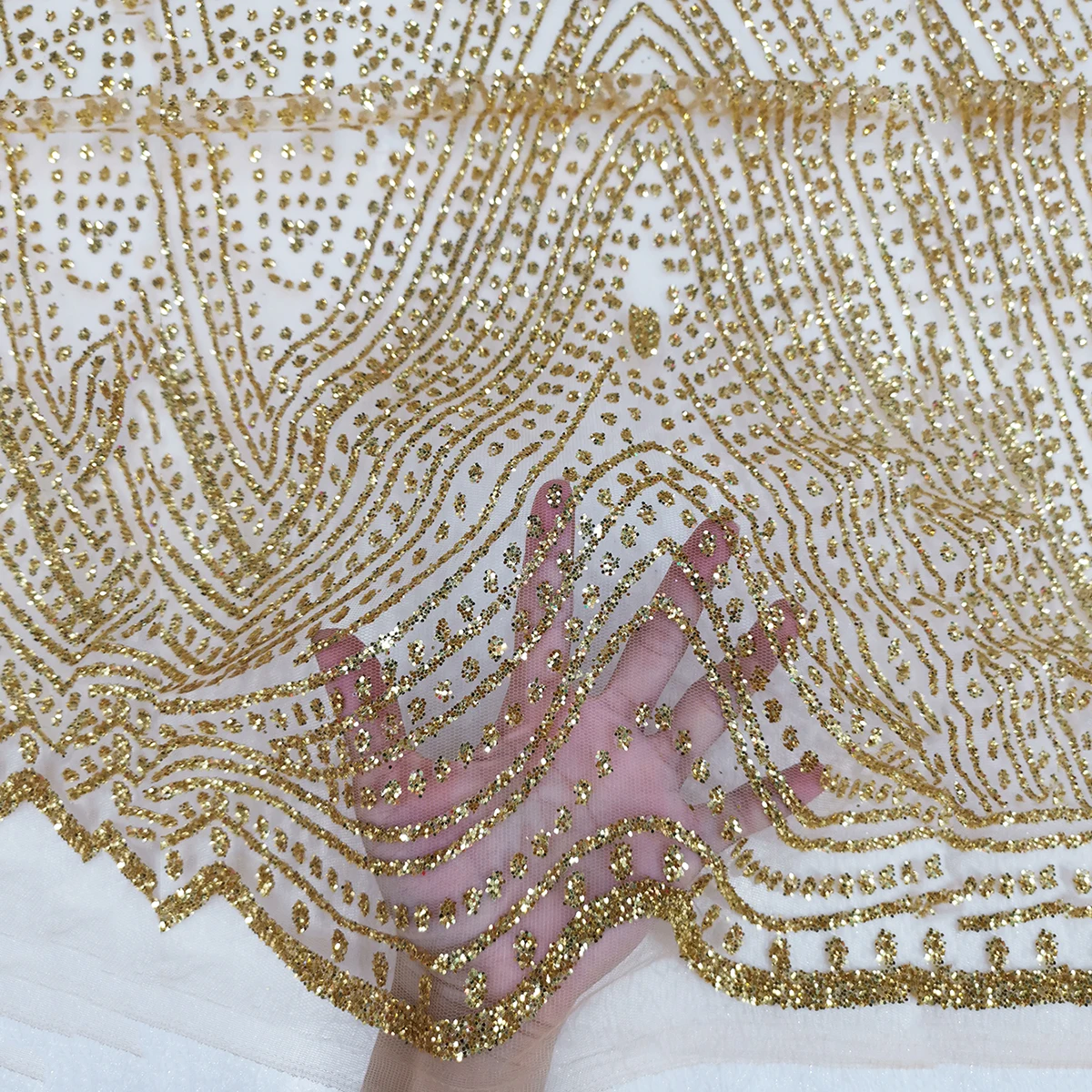 glitter fabric for gown