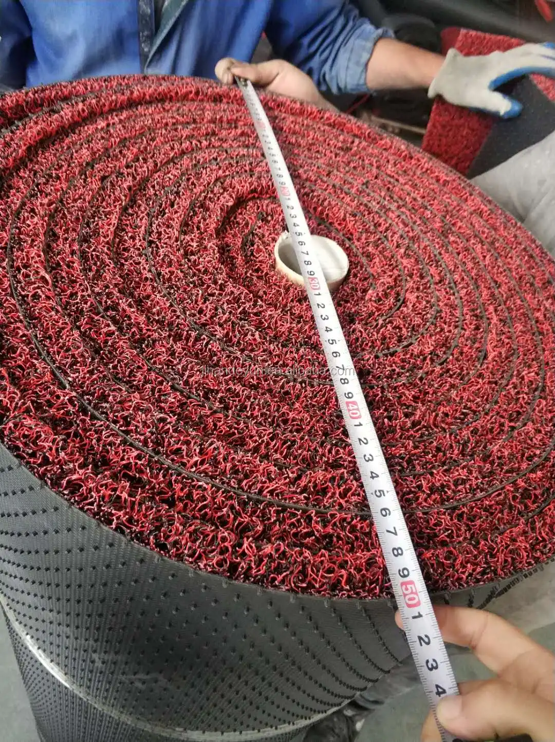 Congo Market Gold Hog Golg Mine Tapis Red Black Carpet Pvc Mat Gold Mining Carpet Miners Moss