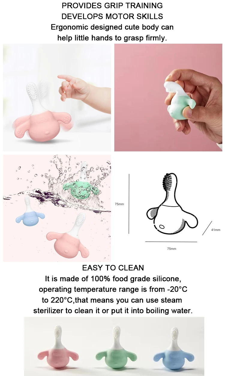 Durable Silicone Cooling Baby Teether