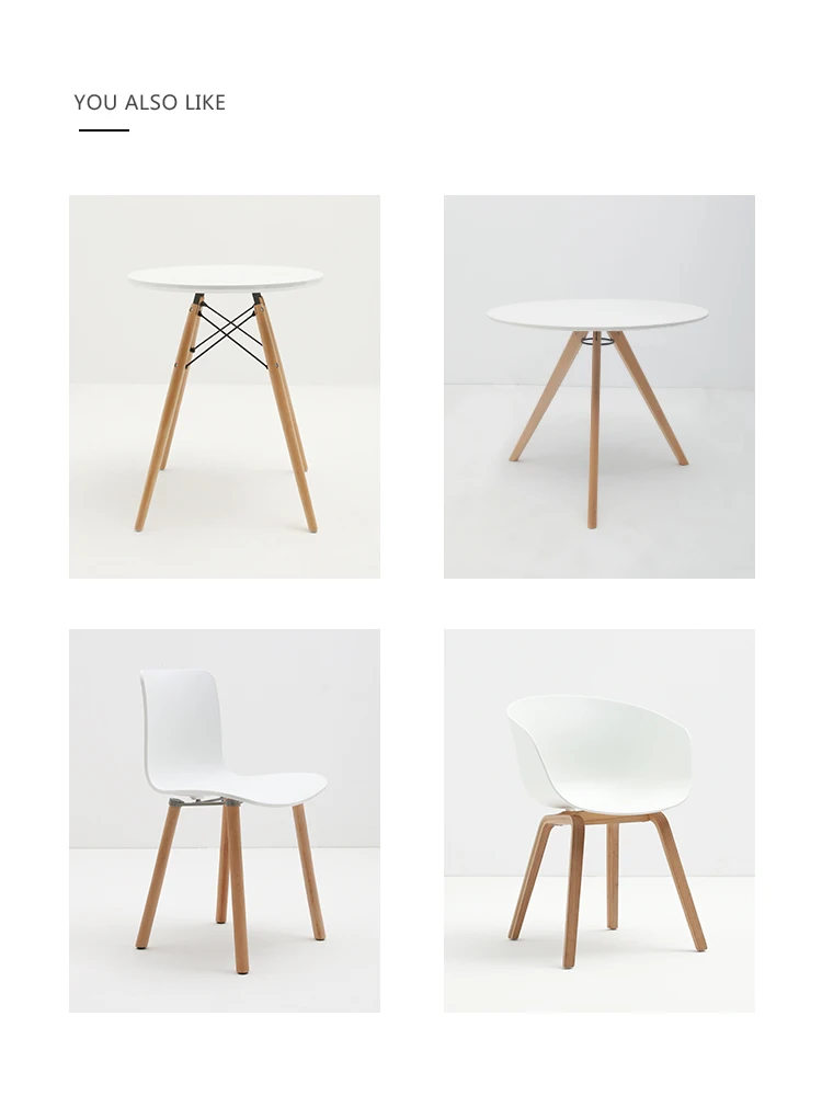 Nordic Massivholz Kleine Runde Esstisch Holz Kaffee Empfang Verhandlung