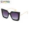 High quality fashion big frame sun glasses for custom tr90 sunglasses for women 2019