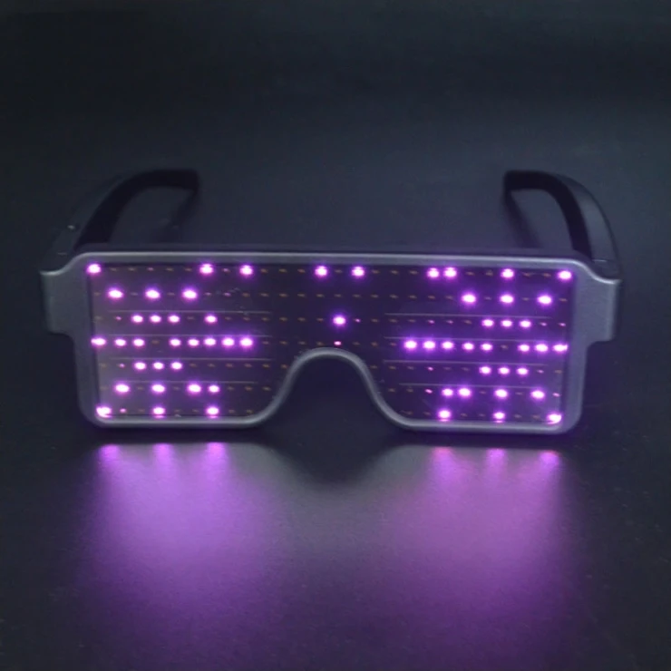 Glowing Led Glasses Dynamic Display Pattern Led Light Glasses Buy