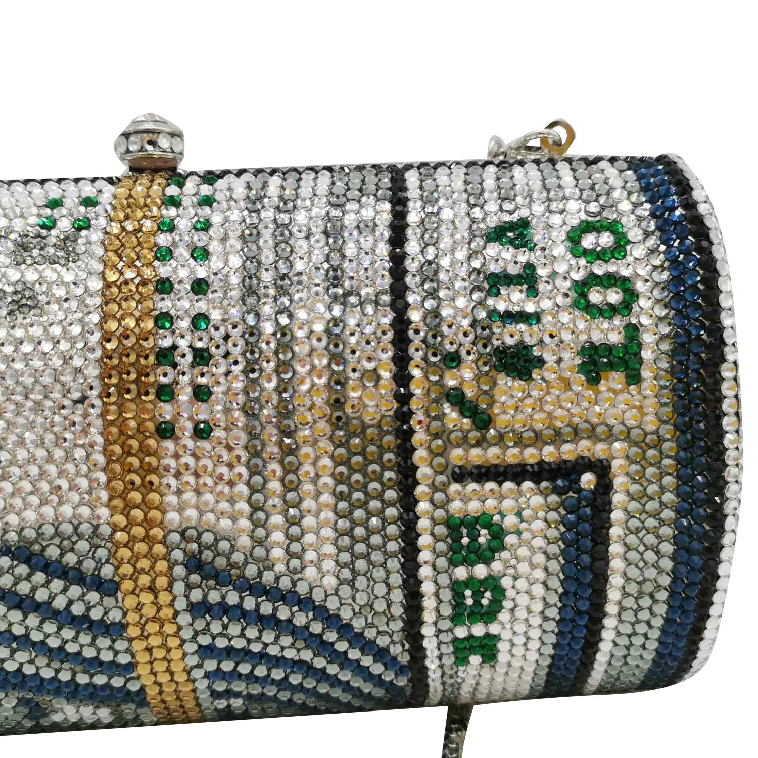 diamond money clutch purse