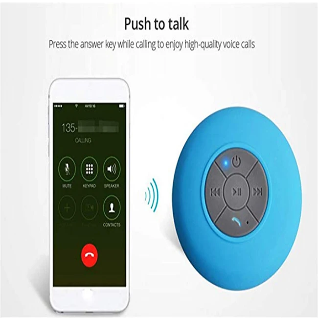 Hot mini waterproof music angel round bluetooth speaker mic - ANKUX.COM