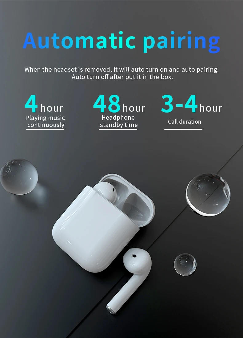 New arrival BT 5.0 earbuds portable earphone stereo earbuds i19 - ANKUX.COM